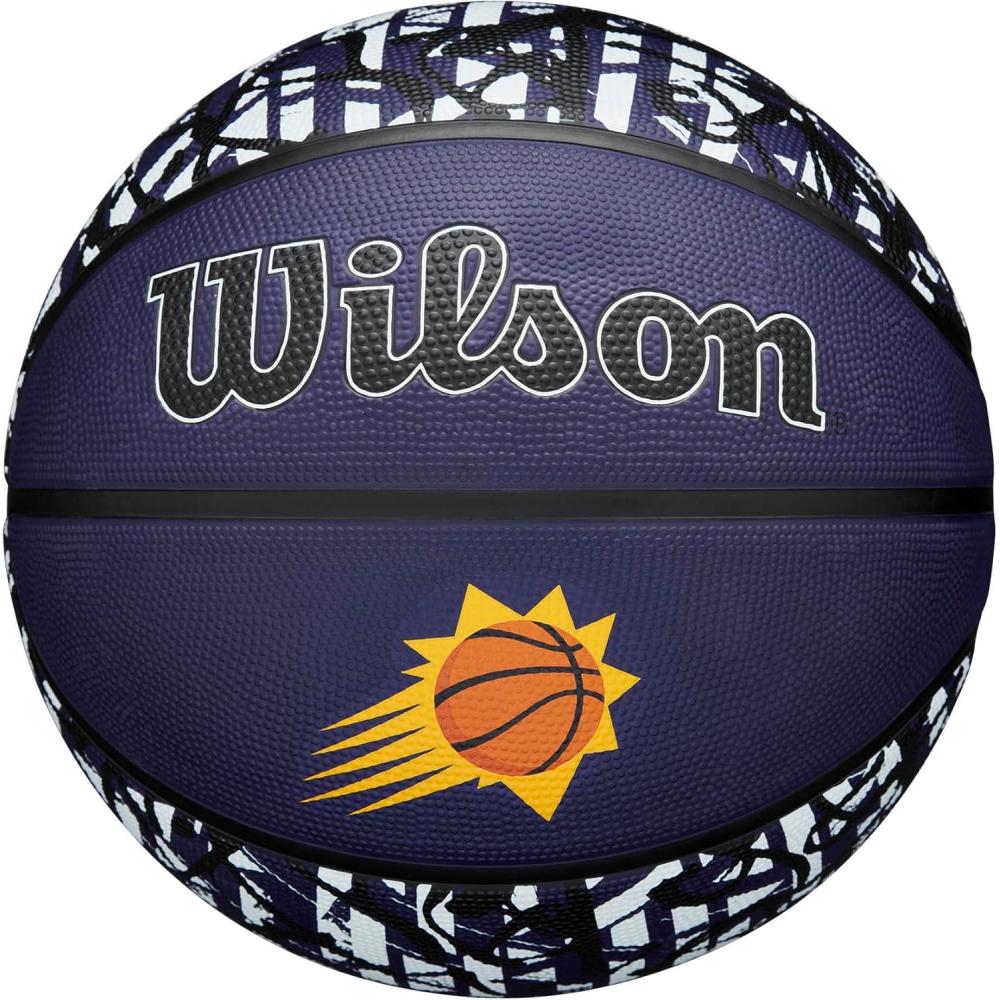 imageWILSON NBA Team Graffiti Basketballs Size 7295Phoenix Suns
