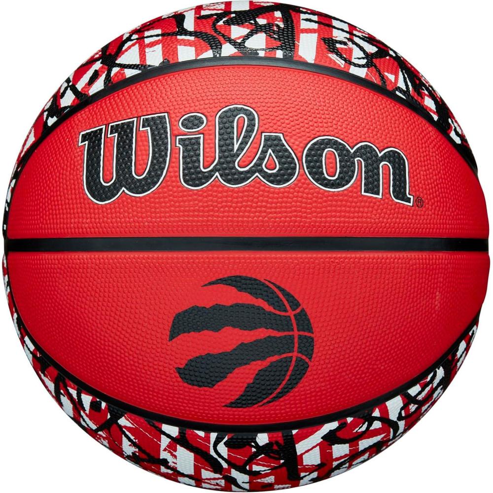 imageWILSON NBA Team Graffiti Basketballs Size 7295Toronto Raptors