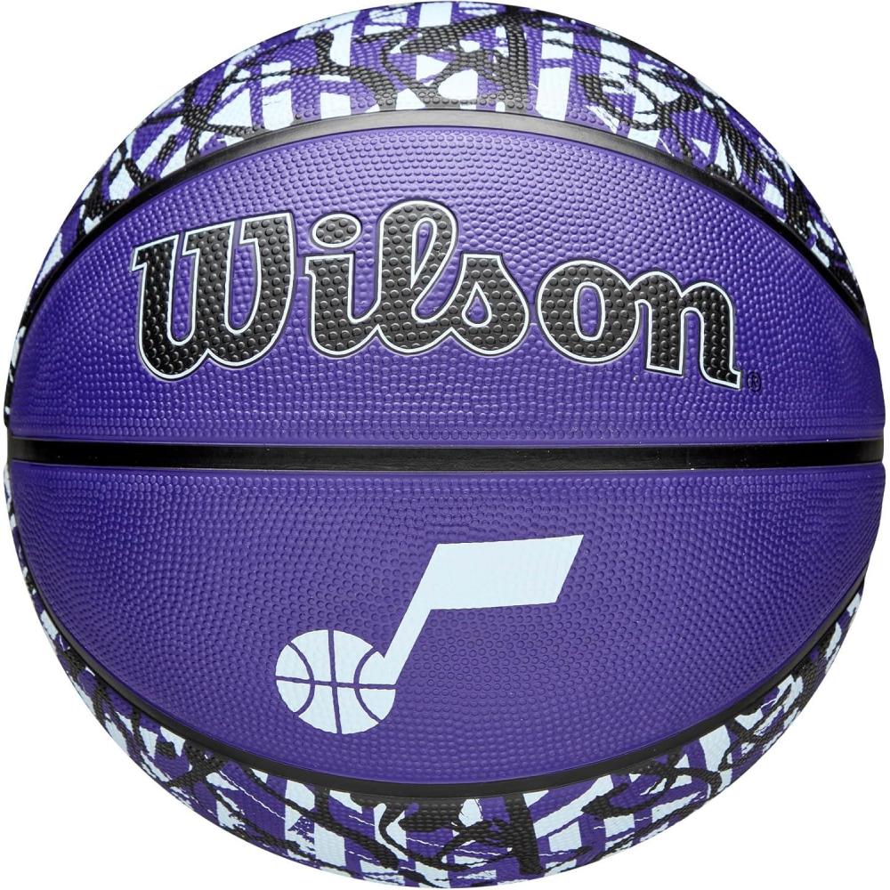 imageWILSON NBA Team Graffiti Basketballs Size 7295Utah Jazz New Version