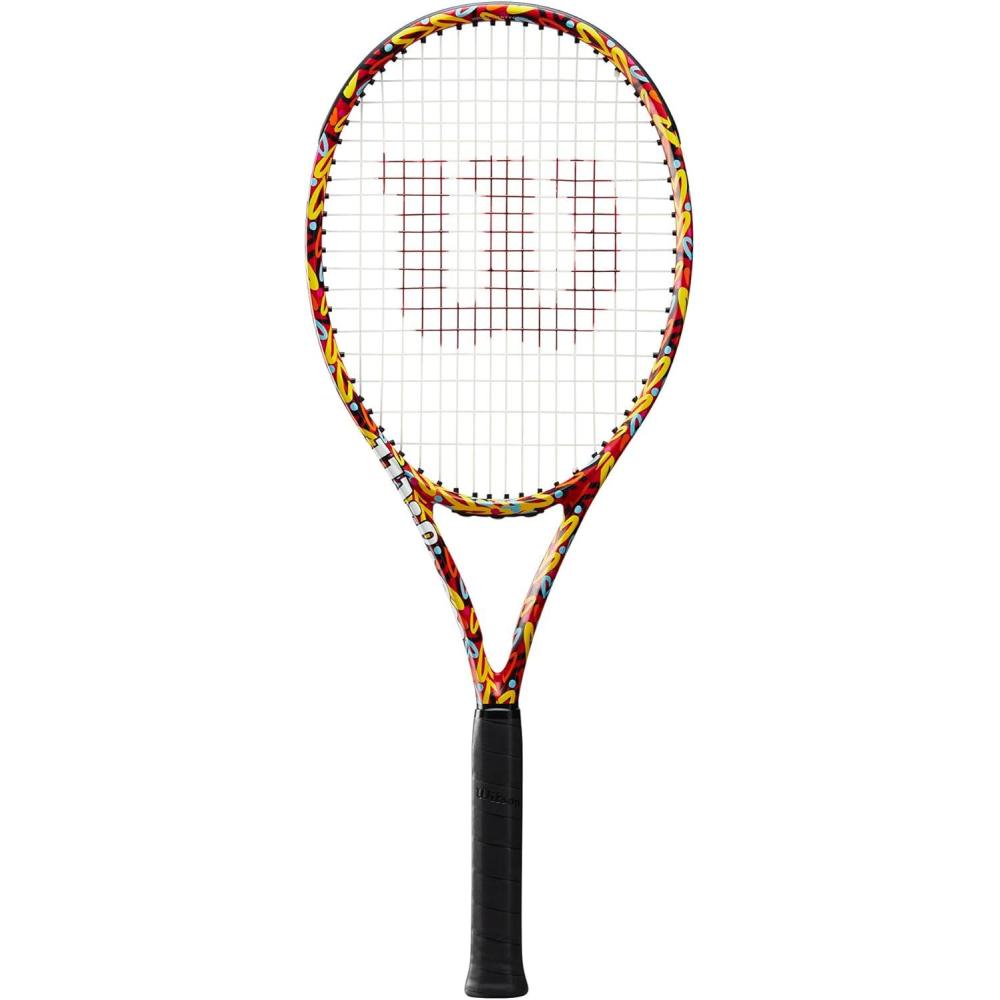 imageWilson Clash 100 V2 Britto Hearts Unstrung Performance Tennis Rackets Grip Sizes 13