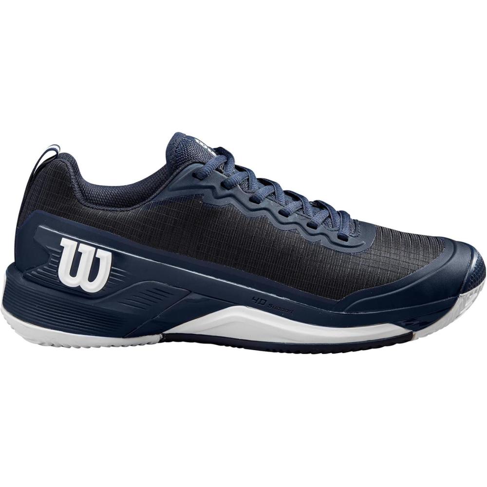 imageWilson Mens Rush Pro 45 Mens Clay Tennis ShoesNavy BlazerWhite