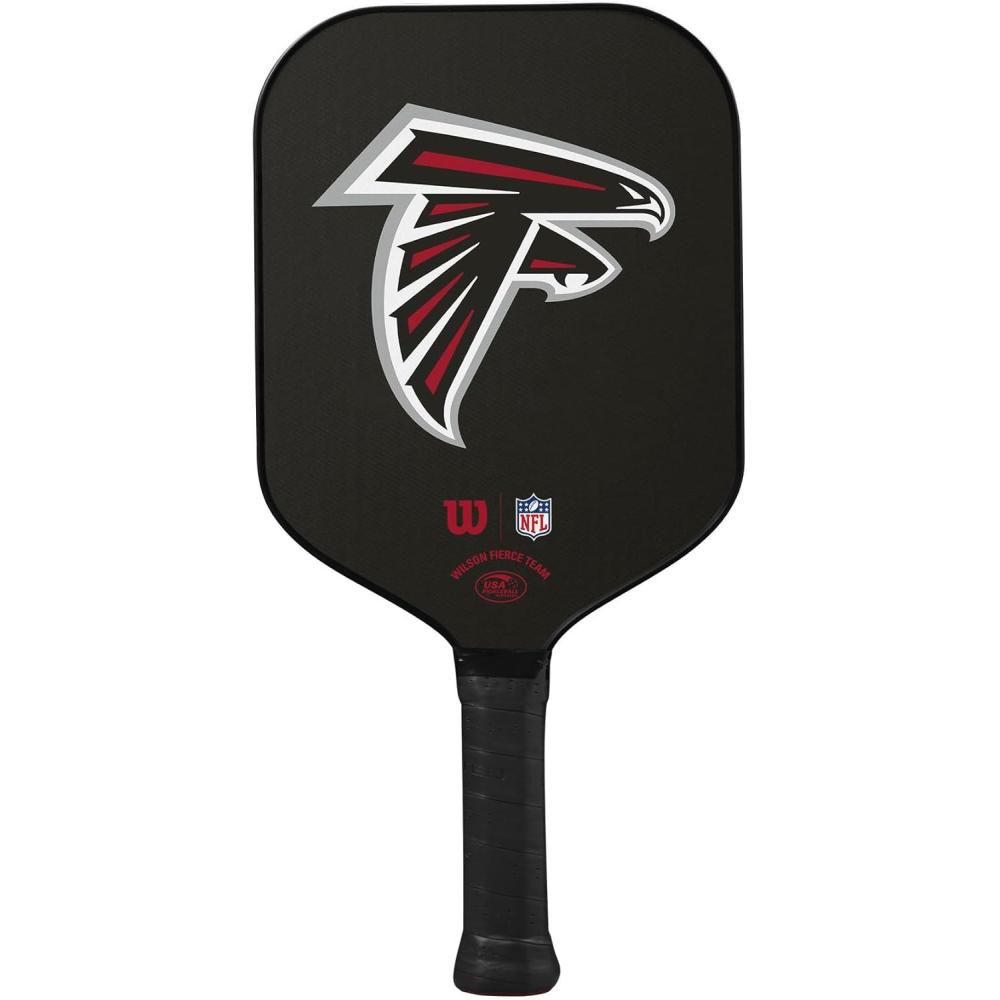 imageWilson NFL Collection Fierce Team Pickleball Paddles  Grip Size 24 14Atlanta Falcons