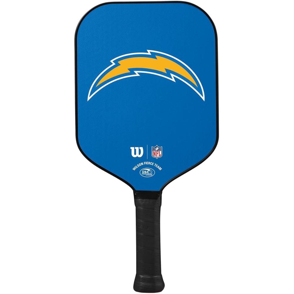 imageWilson NFL Collection Fierce Team Pickleball Paddles Grip Size 24 14Los Angeles Chargers