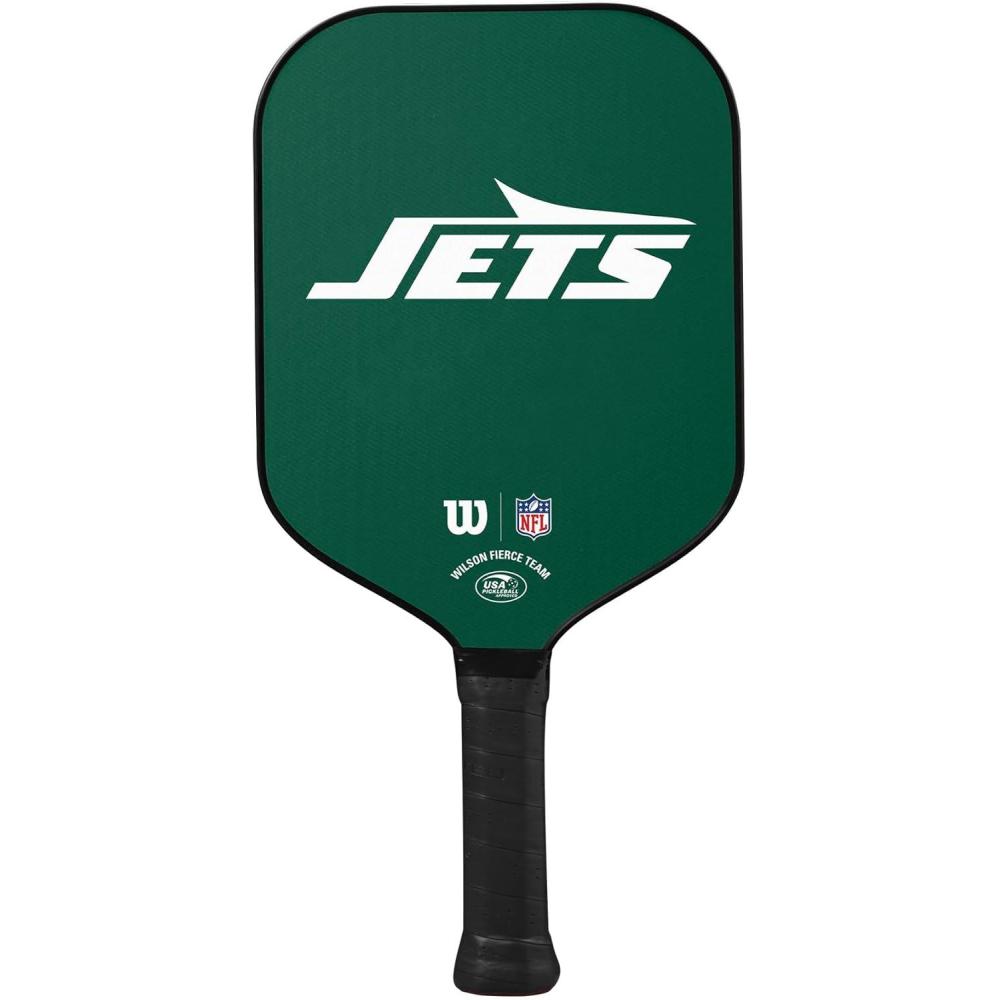 imageWilson NFL Collection Fierce Team Pickleball Paddles Grip Size 24 14New York Jets