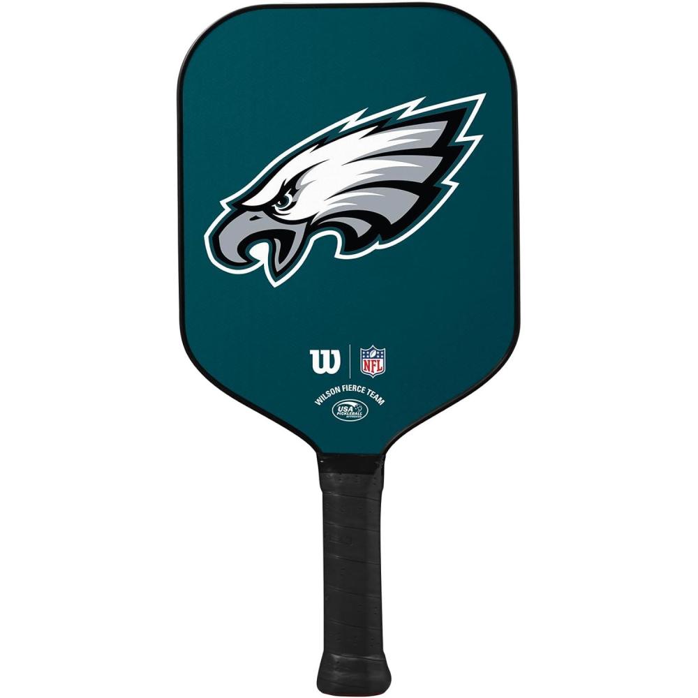 imageWilson NFL Collection Fierce Team Pickleball Paddles Grip Size 24 14Philadelphia Eagles