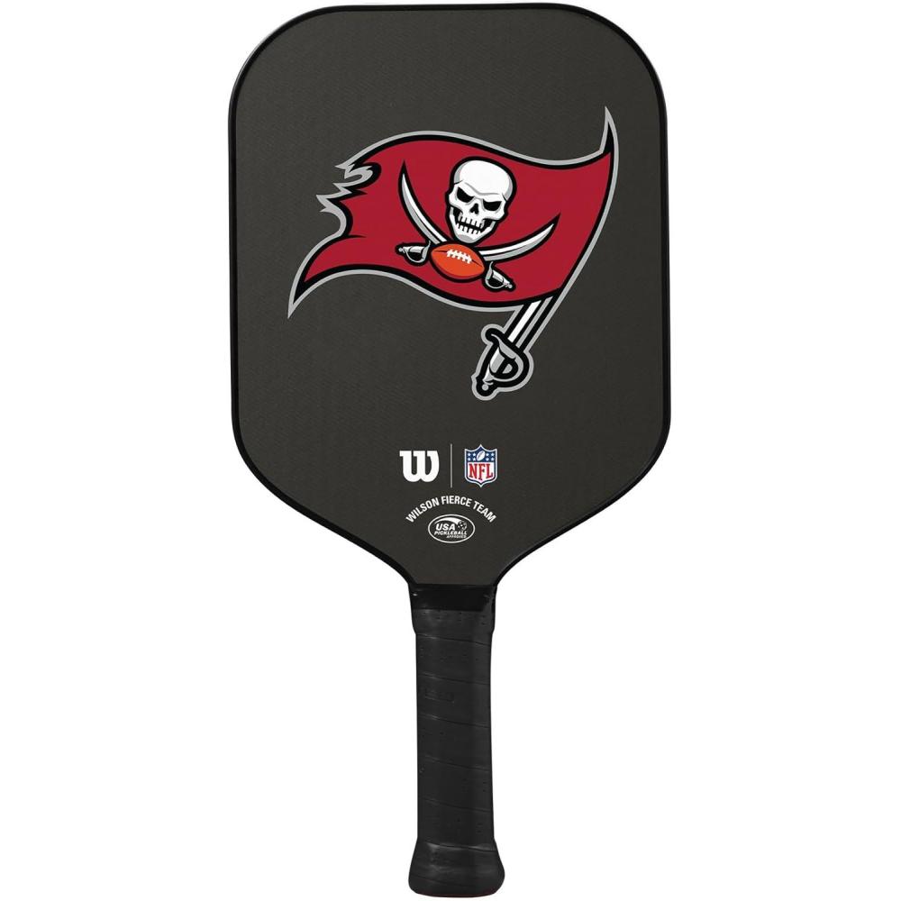imageWilson NFL Collection Fierce Team Pickleball Paddles  Grip Size 24 14Tampa Bay Buccaneers