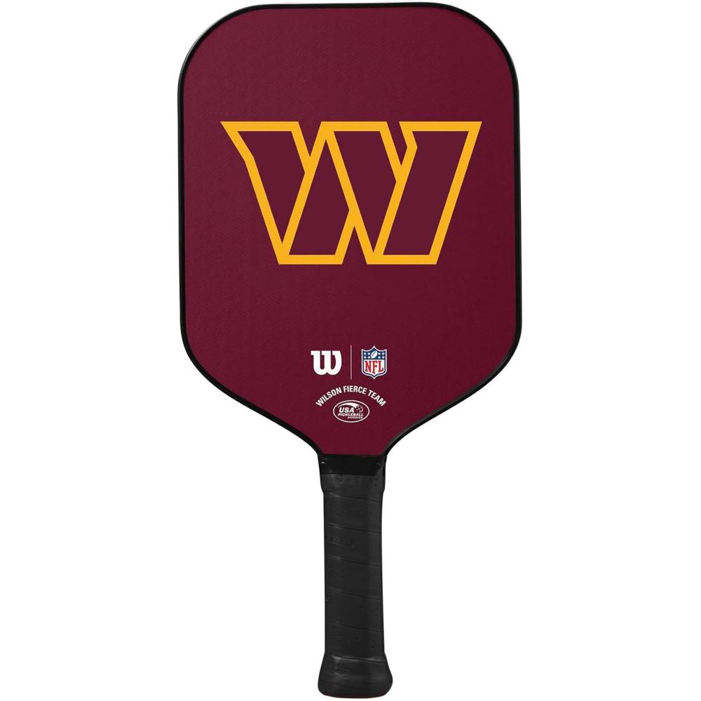 imageWilson NFL Collection Fierce Team Pickleball Paddles Grip Size 24 14Washington Commanders
