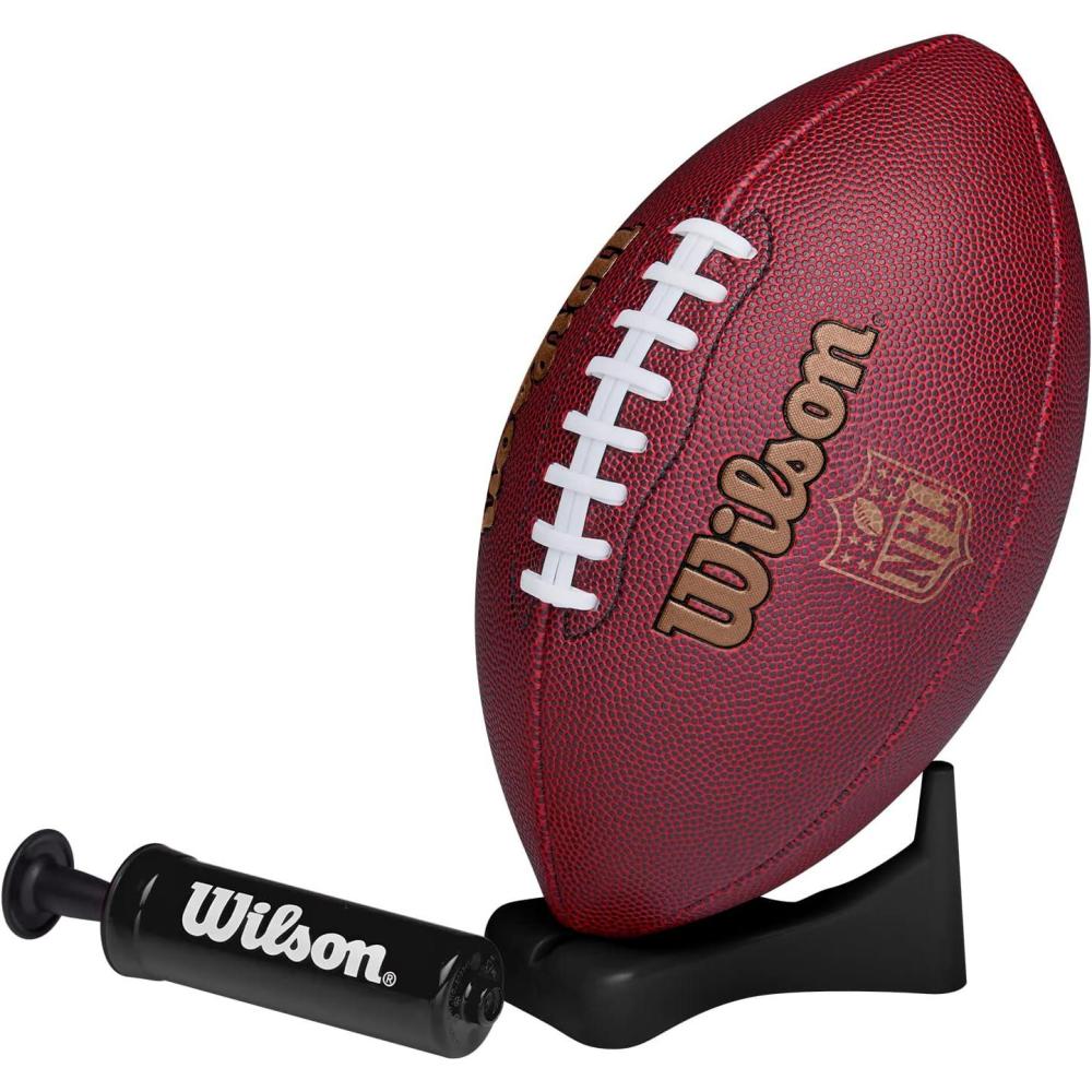 imageWilson NFL Ignition Football with Pump amp Tee  Junior SizeJunior Size