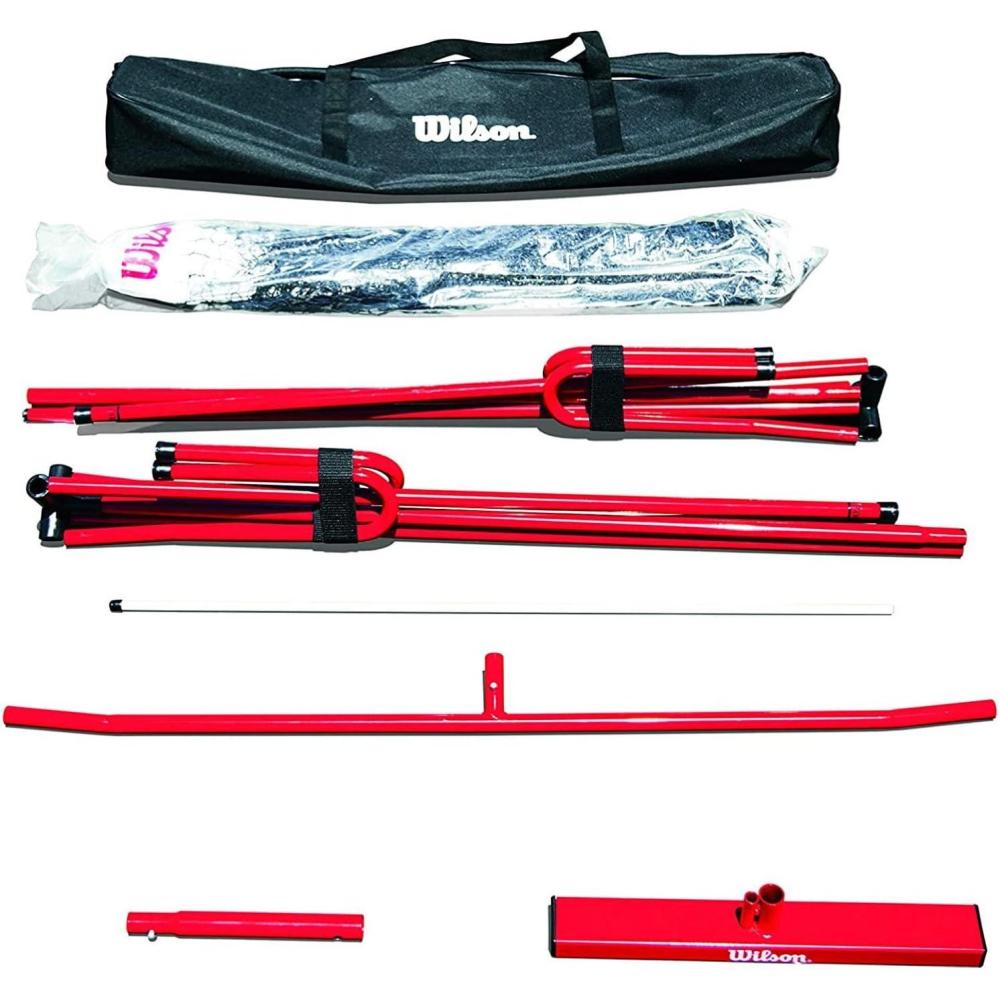 imageWilson Portable Pickleball Net SystemRedWhite