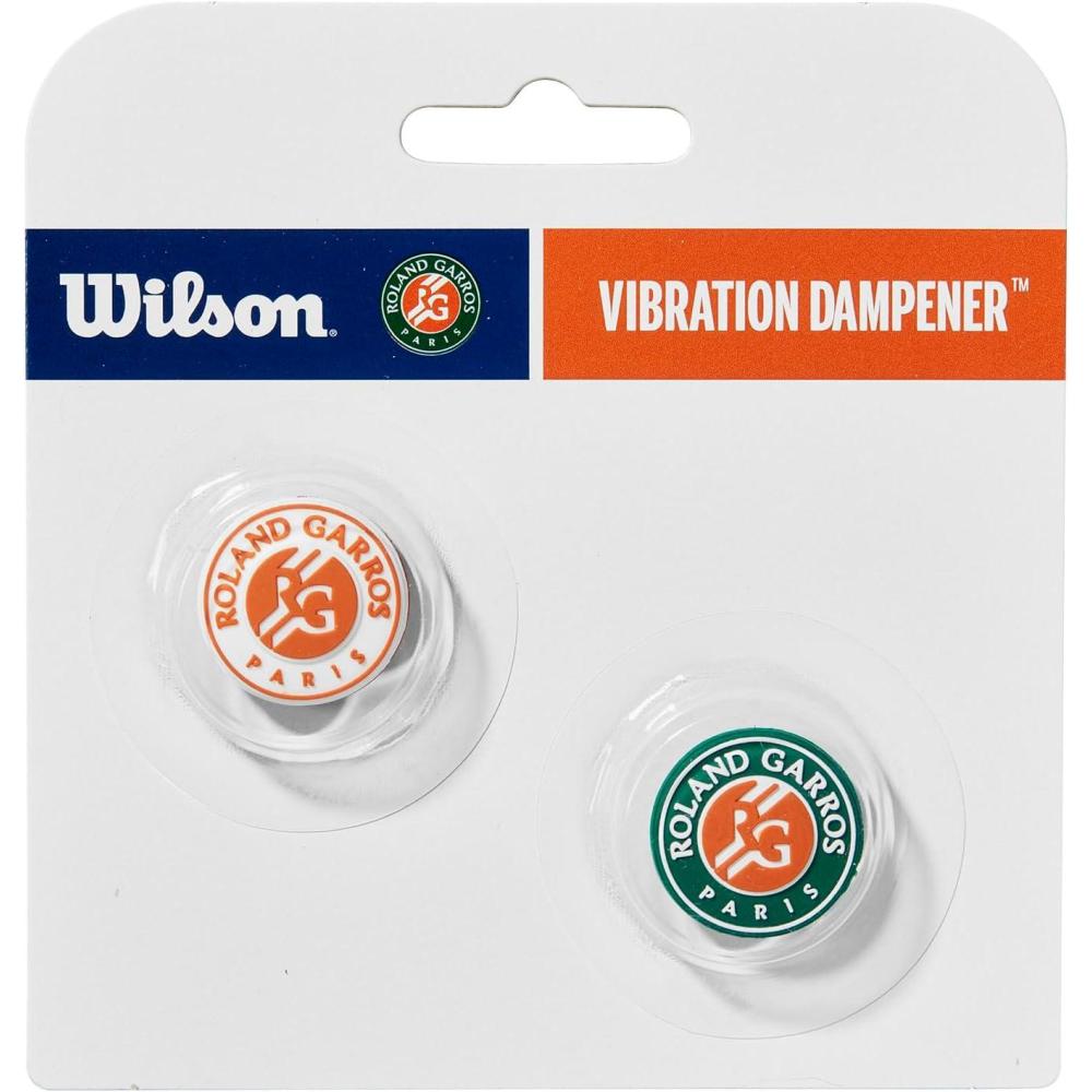 imageWilson RolandGarros Vibration Dampeners 2 Pack OrangeGreenWhite