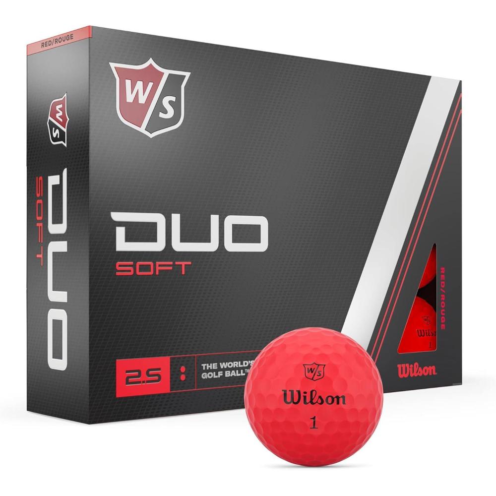 imageWilson Staff 2023 Duo Soft Golf Balls  12 BallsRed