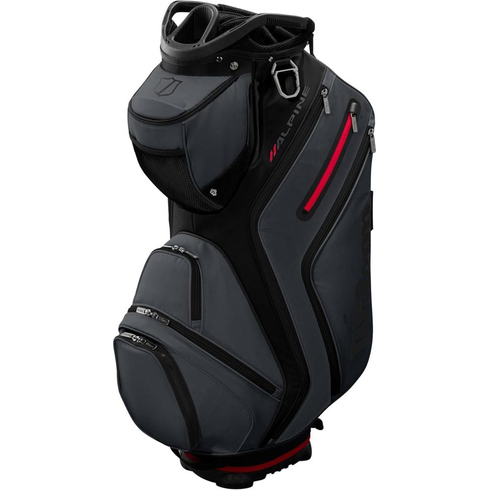 imageWilson Staff Alpine Golf Cart Bag WhiteBlackBlackGrey