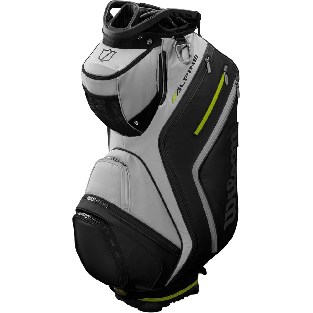imageWilson Staff Alpine Golf Cart Bag WhiteBlackLight GreyBlack