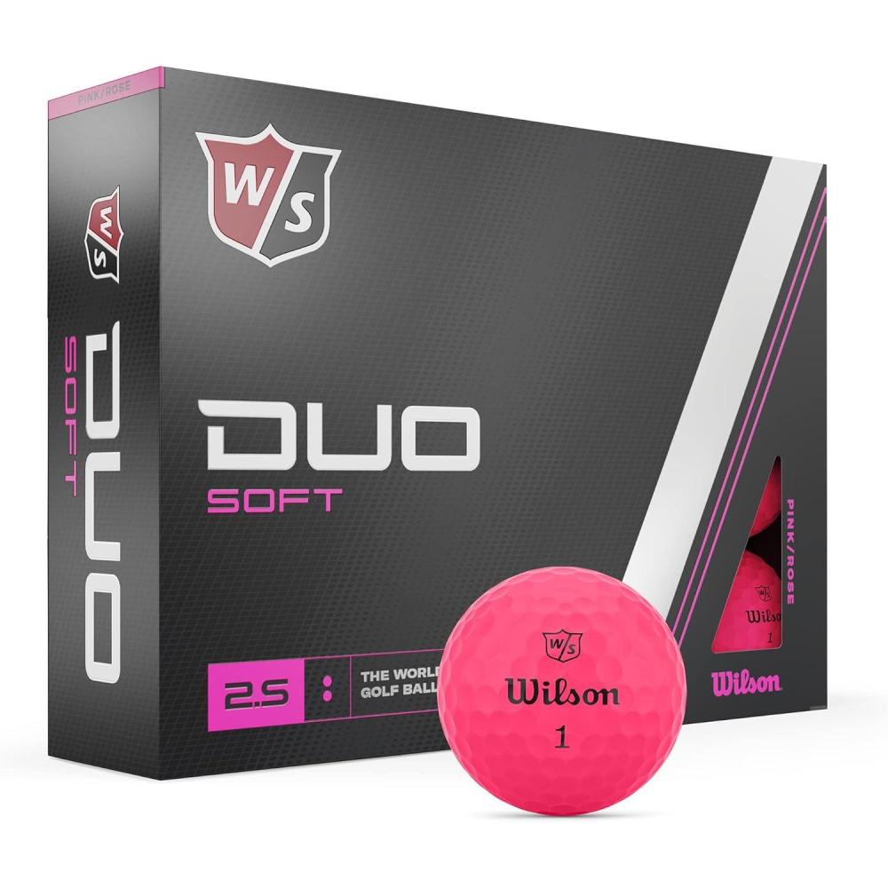 imageWilson Staff Duo Soft Golf Balls  12 Pack Pink