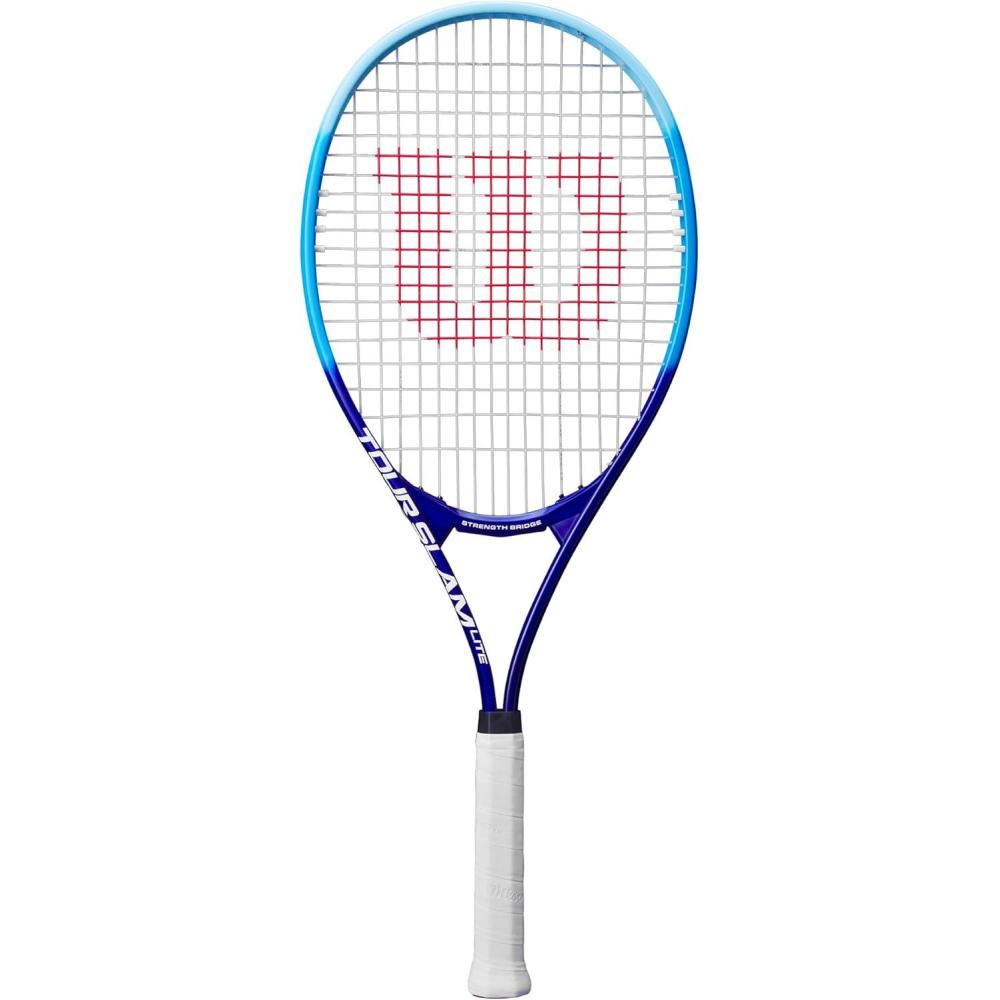 imageWilson Tour Slam Adult Recreational Tennis RacketsLight BlueDark Blue