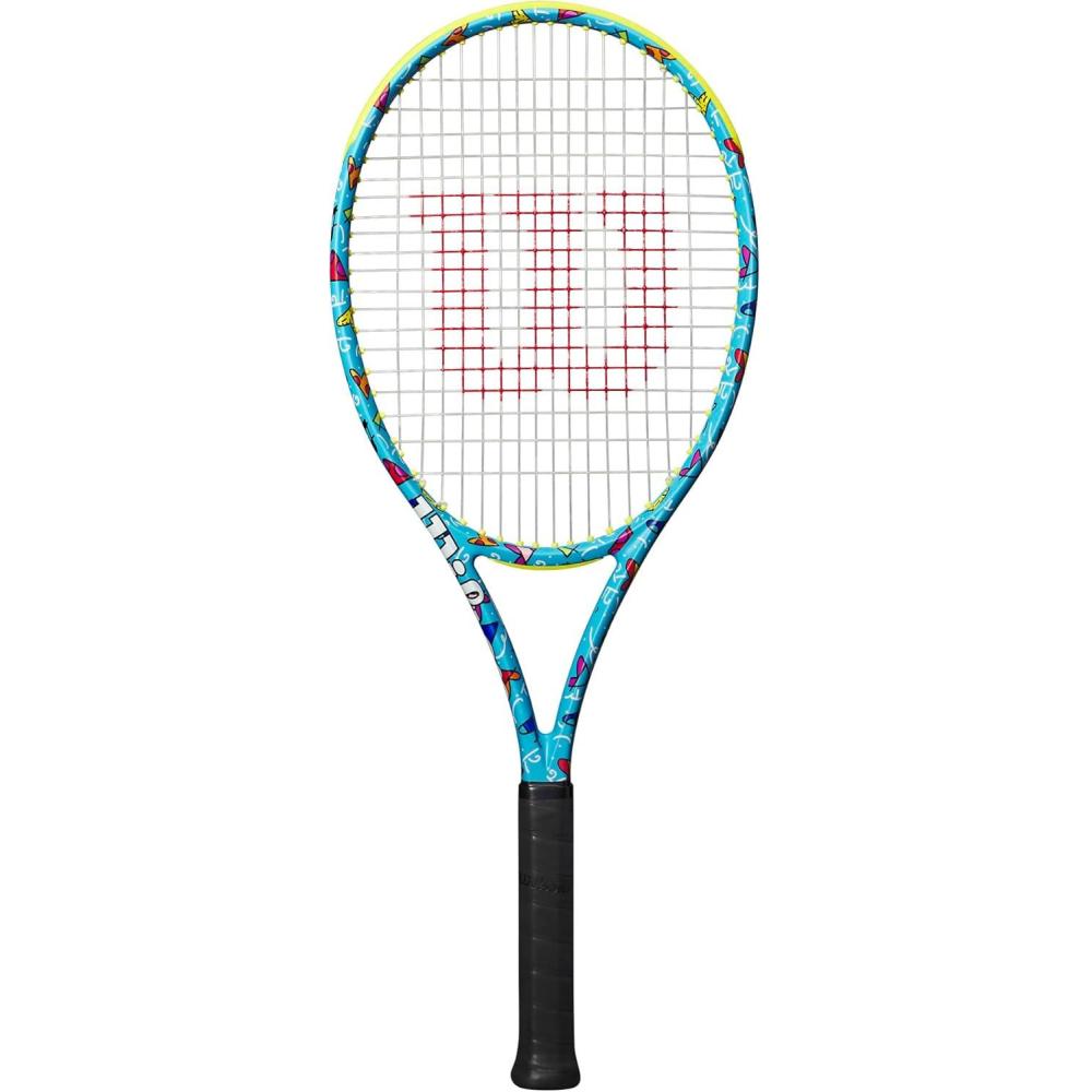 imageWilson Ultra 100 V4 Britto Hearts Unstrung Performance Tennis Rackets Grip Sizes 13