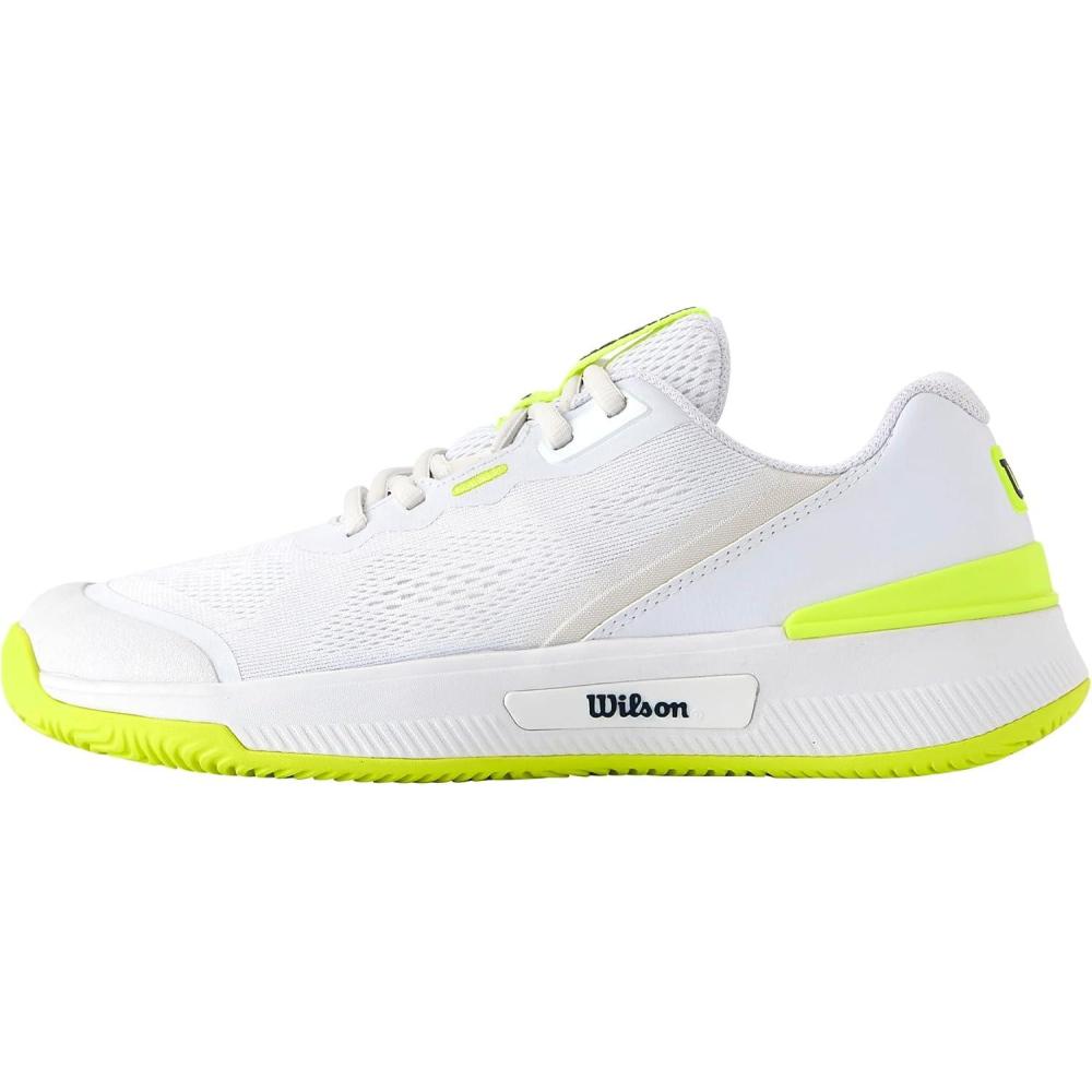 imageWilson Womens Intrigue Pro Womens Tennis ShoesWhiteSafety YellowNavy Blazer