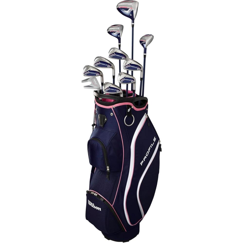 imageWilson Womens Right Handed Profile Complete Golf Set with Cart BagStandard