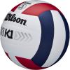 WILSON Indoor Game Volleyballs – Official Size(Red/White/Navy)
