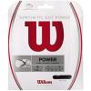 WILSON Synthetic Gut Power Tennis String – Set and 200m Reel, 16 and 17 Gauge(Black)