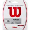WILSON Synthetic Gut Power Tennis String – Set and 200m Reel, 16 and 17 Gauge(Red)