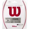 WILSON Synthetic Gut Power Tennis String – Set and 200m Reel, 16 and 17 Gauge(White)