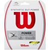 WILSON Synthetic Gut Power Tennis String – Set and 200m Reel, 16 and 17 Gauge(Yellow)