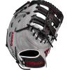 Wilson 2024 A1000 1620 12.5” Baseball First Base Mitt – Silver/Black/Red(Left Hand Throw)