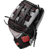 Wilson 2024 A1000 Outfield Baseball Gloves – 12.25″ and 12.5″(Silver/Black/Red)