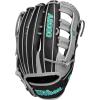 Wilson 2024 A2000 Slowpitch Softball Gloves(Black/Grey/Teal)