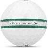 Wilson 2025 Duo Soft Golf Balls – 12 Balls(Green/Silver Stripe)