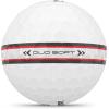 Wilson 2025 Duo Soft Golf Balls – 12 Balls(White/Red Stripe)