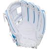 Wilson 2026 A1000 Infield and Outfield Fastpitch Gloves(White/Cool Blue/Red)