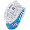 Wilson 2026 A1000 Infield and Outfield Fastpitch Gloves(White/Cool Blue/Red)