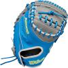 Wilson Fall 2025 A2000® Fastpitch Gloves(Sky Blue/Grey/Lavender)