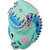 Wilson Fall 2025 A2K® Baseball Gloves(Seafoam/Sky Blue/Pink)