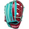 Wilson Fall 2025 A2K® Baseball Gloves(Teal/Seafoam/Red)