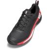 Wilson Men’s Rush Pro 4.5 Tennis Shoes(Black/Infrared/White)