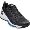 Wilson Men’s Rush Pro 4.5 Tennis Shoes(Black/White/Ensign Blue)