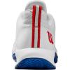 Wilson Mens Rush Pro Lite Men’s Tennis Shoes(White/Deja Vu Blue/Wilson Red)