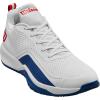 Wilson Mens Rush Pro Lite Men’s Tennis Shoes(White/Deja Vu Blue/Wilson Red)