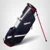 Wilson QS Golf Stand Bag – Black/White(Navy/White/Red)