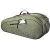 Wilson Team Tennis Racket Bag – Heather Green and Heather Grey(Heather Green)