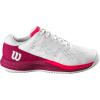 Wilson Unisex-Child Rush Pro Ace Junior Tennis Shoes(White/Beet Red/Diva Pink)