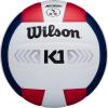 WILSON Indoor Game Volleyballs – Official Size(Red/White/Navy)