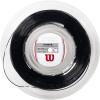 WILSON Synthetic Gut Power Tennis String – Set and 200m Reel, 16 and 17 Gauge(Black)