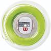 WILSON Synthetic Gut Power Tennis String – Set and 200m Reel, 16 and 17 Gauge(Lime Green)