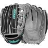 Wilson 2024 A2000 Slowpitch Softball Gloves(Black/Grey/Teal)