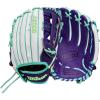 Wilson Fall 2025 A2000® Fastpitch Gloves(White/Purple/Seafoam)