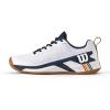 Wilson Mens Rush Pro 4.5 Men’s Clay Tennis Shoes(White/Navy Blazer/Gum1a)